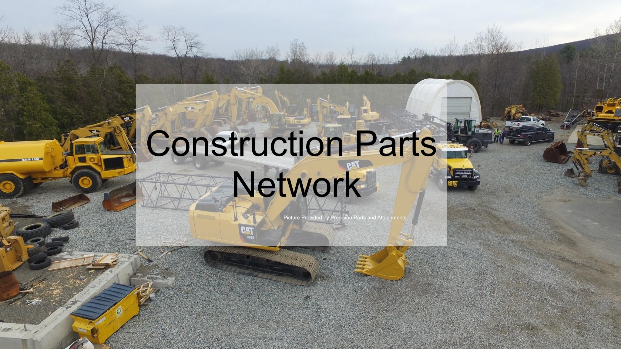 Construction Parts Network public retail site for heavy equipment parts and attachments